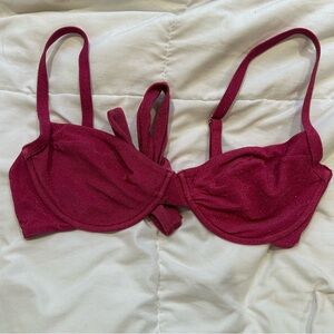 Monday Swimwear Sparkling Burgundy Swim Top & Bottom